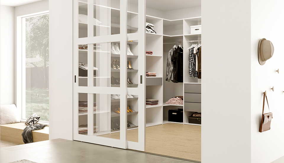Modernos armarios en forma de L de alta calidad dormitorio