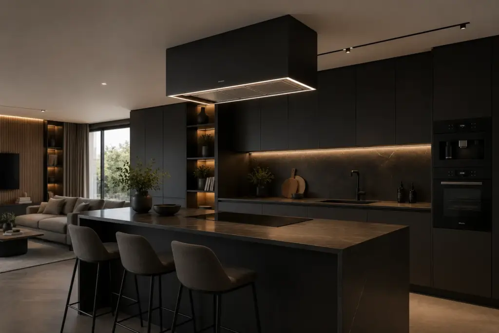 extractor para cocina: tipos y materiales