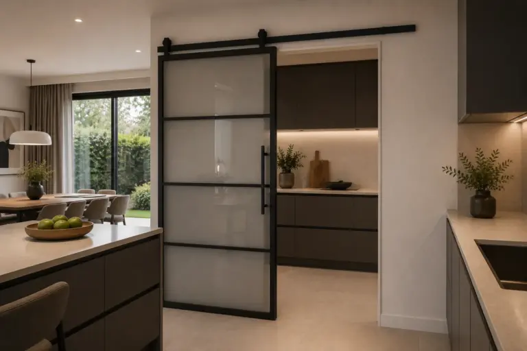 puerta corredera cocina sin obra