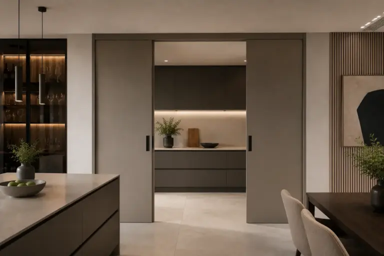 puertas corredizas de cocina empotradas
