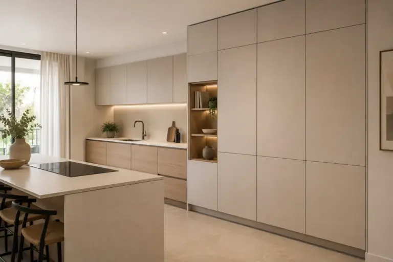 cocina con electrodomesticos integrados